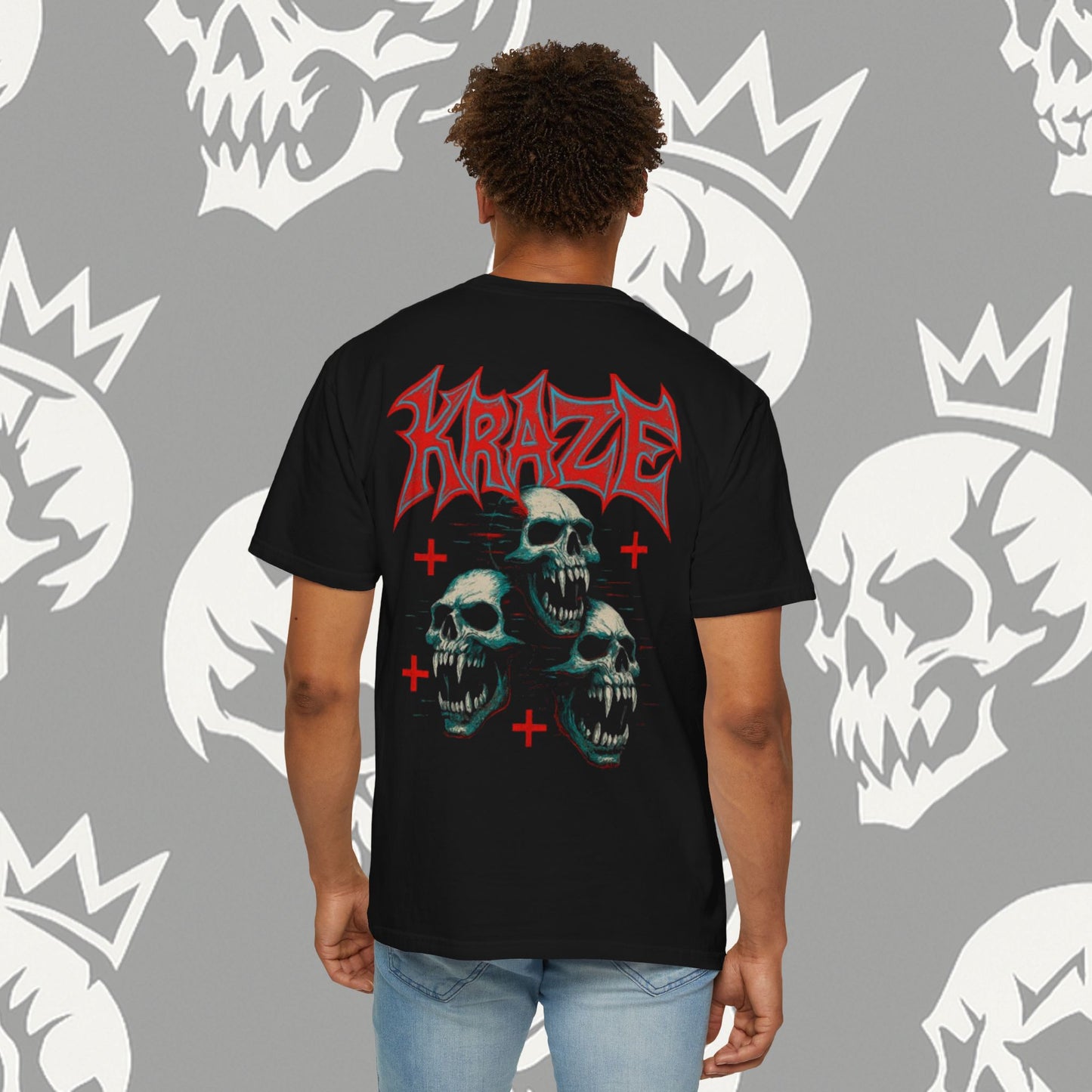 KRAZE Crimson Skulls Shirt