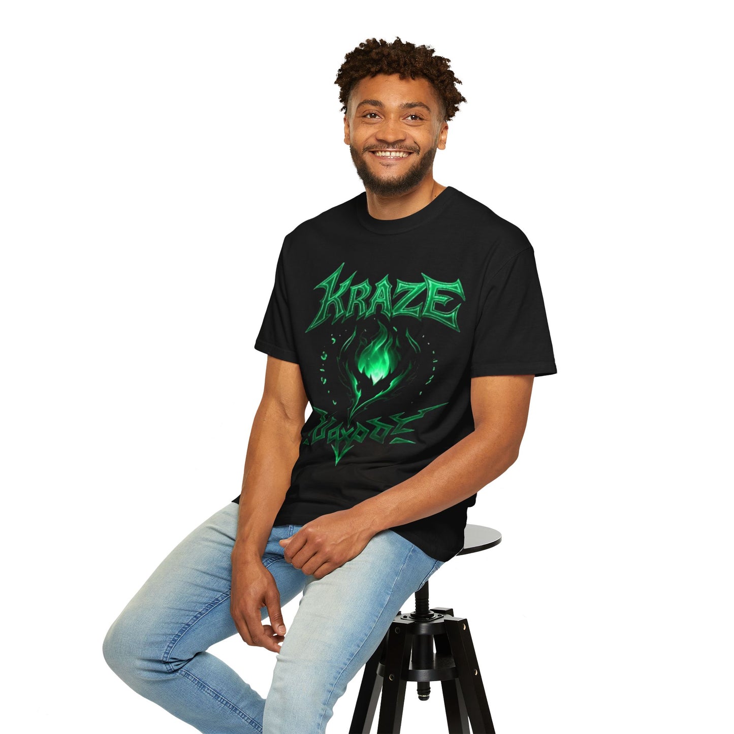 Kraze Tribal Mint Flame shirt