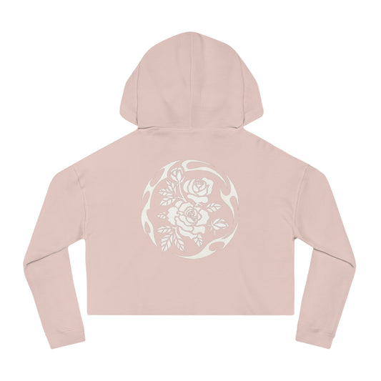 KRAZE "Bloom Vines" Women’s Cropped Hooded Sweatshirt