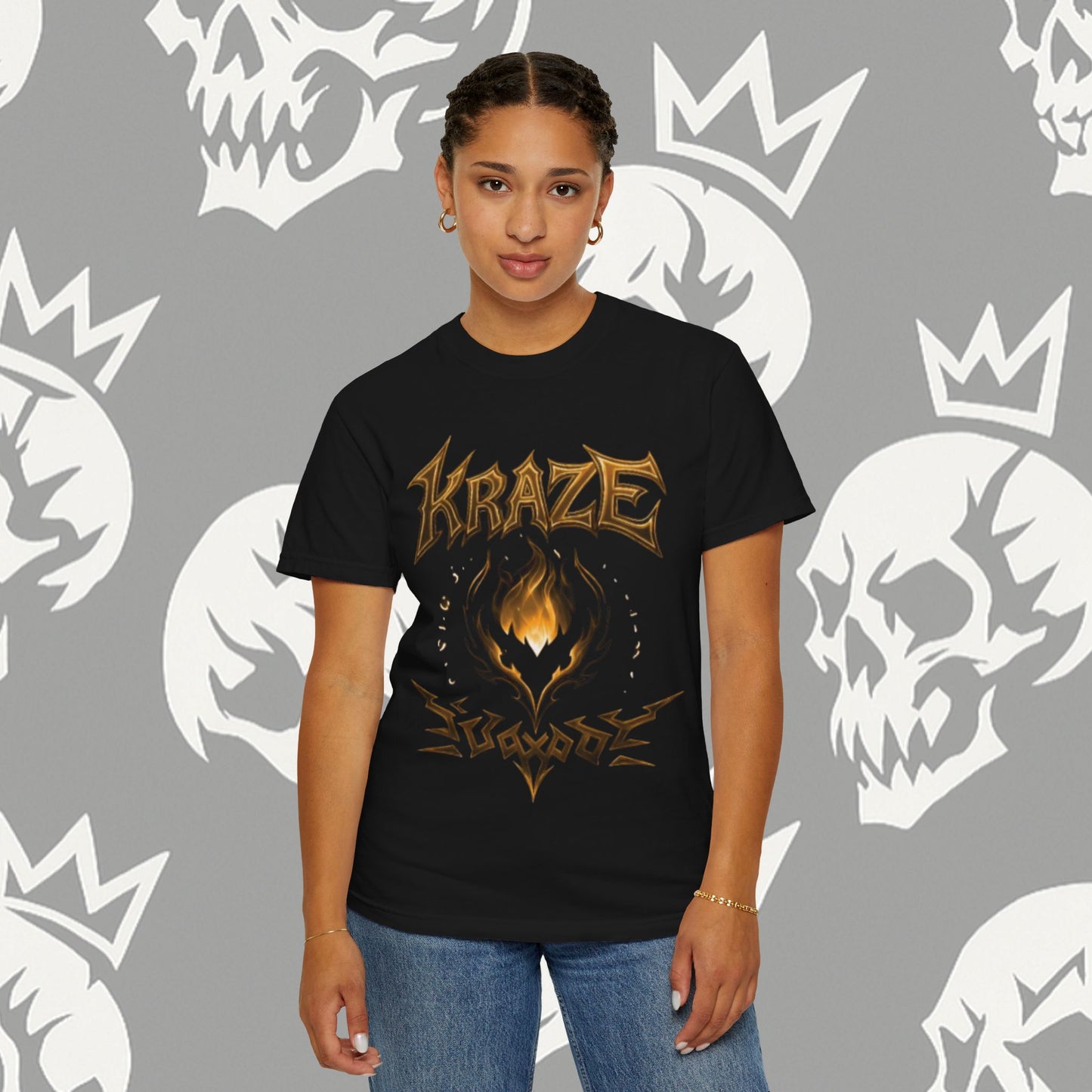 Kraze Tribal Golden Flame shirt