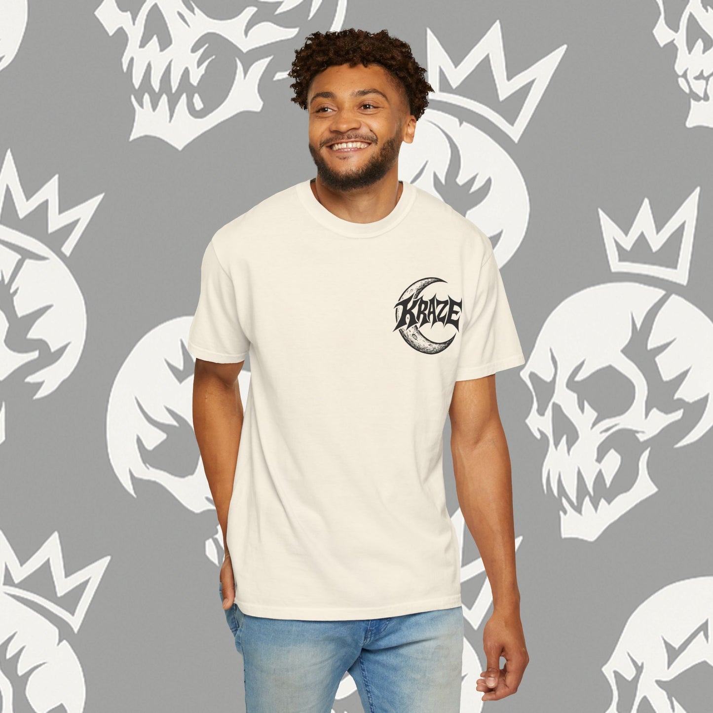 Kraze "Heaven Got Hacked" Shadow Moon Shirt