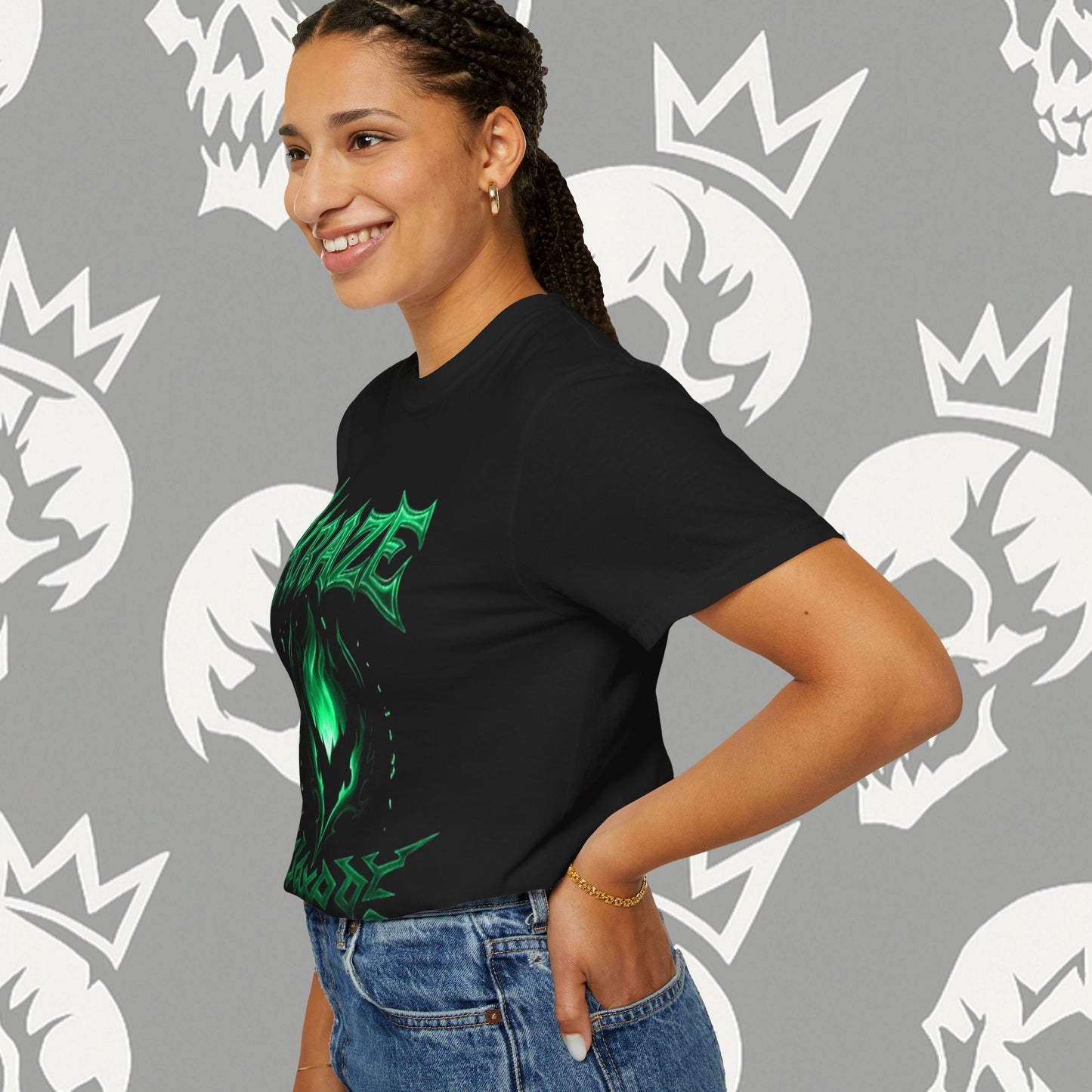 Kraze Tribal Mint Flame shirt