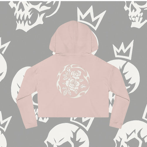 KRAZE "Bloom Vines" Women’s Cropped Hooded Sweatshirt