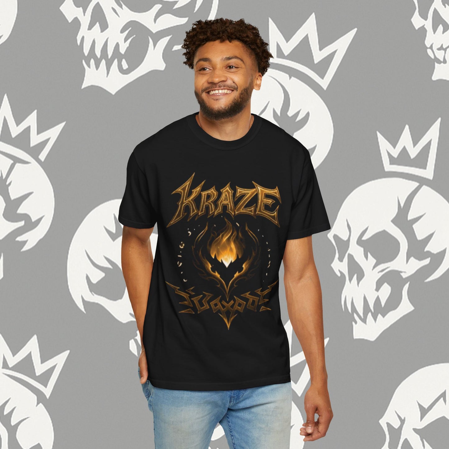 Kraze Tribal Golden Flame shirt