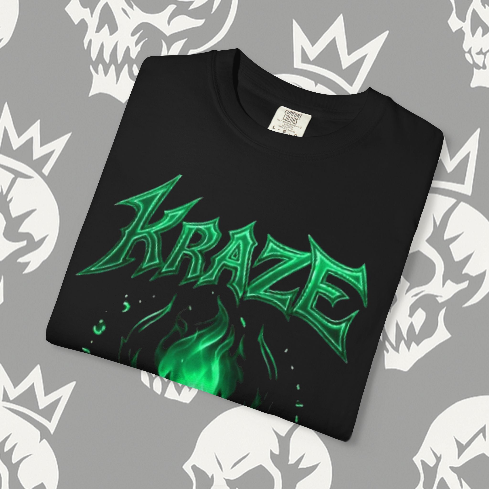 Kraze Tribal Mint Flame shirt