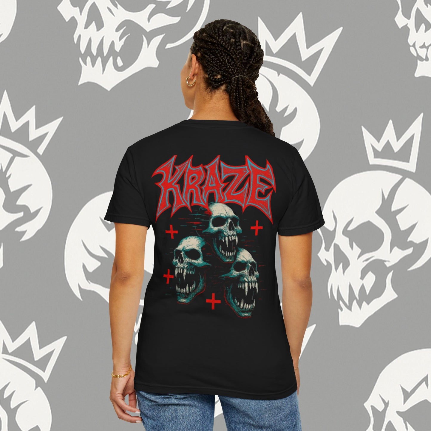 KRAZE Crimson Skulls Shirt