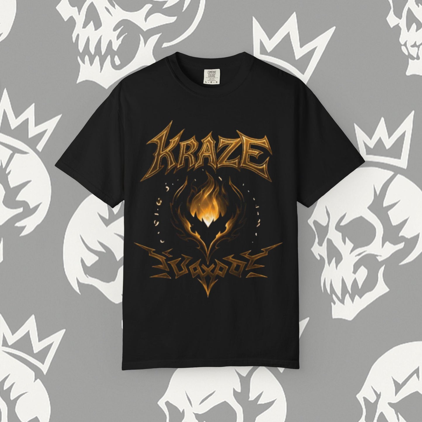 Kraze Tribal Golden Flame shirt
