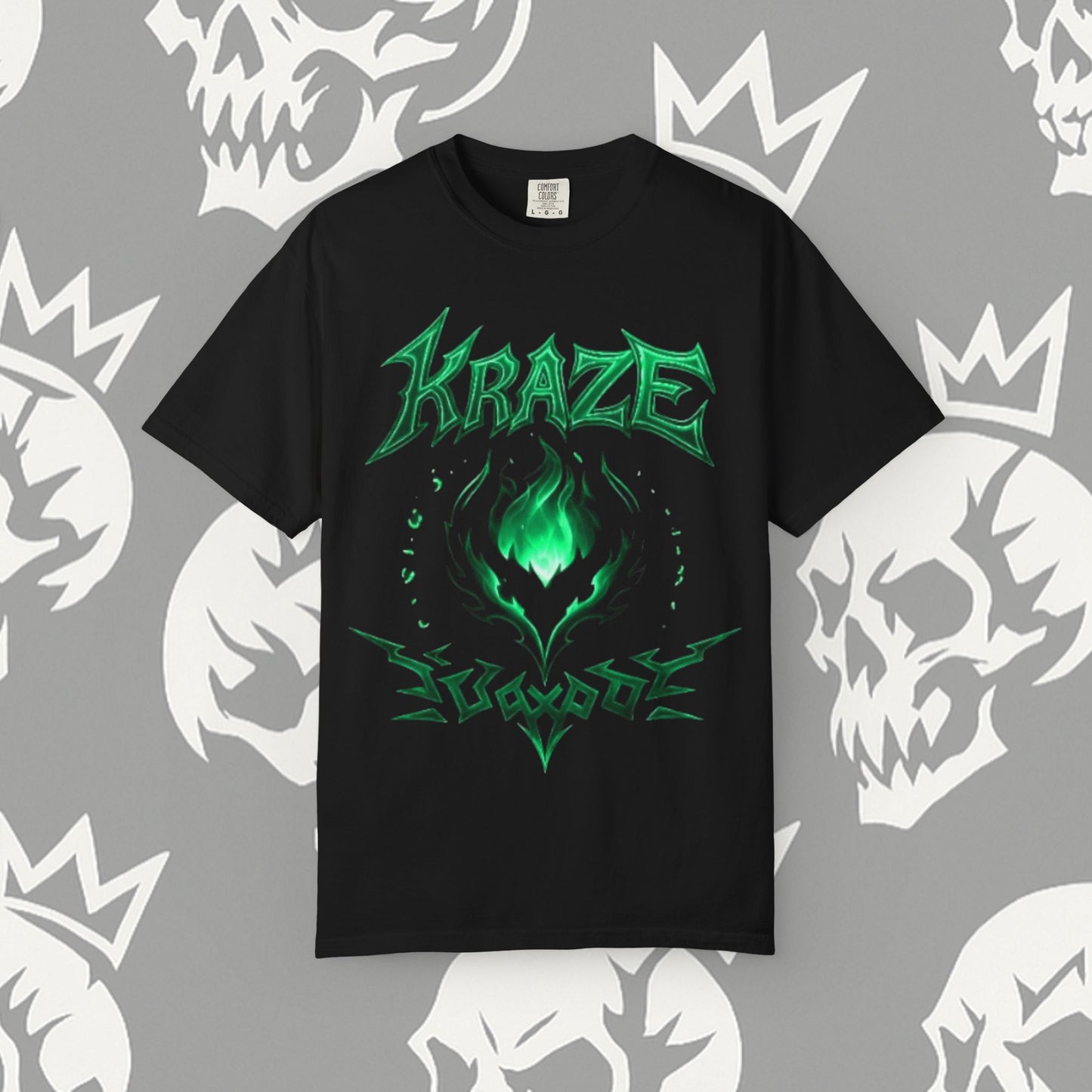 Kraze Tribal Mint Flame shirt