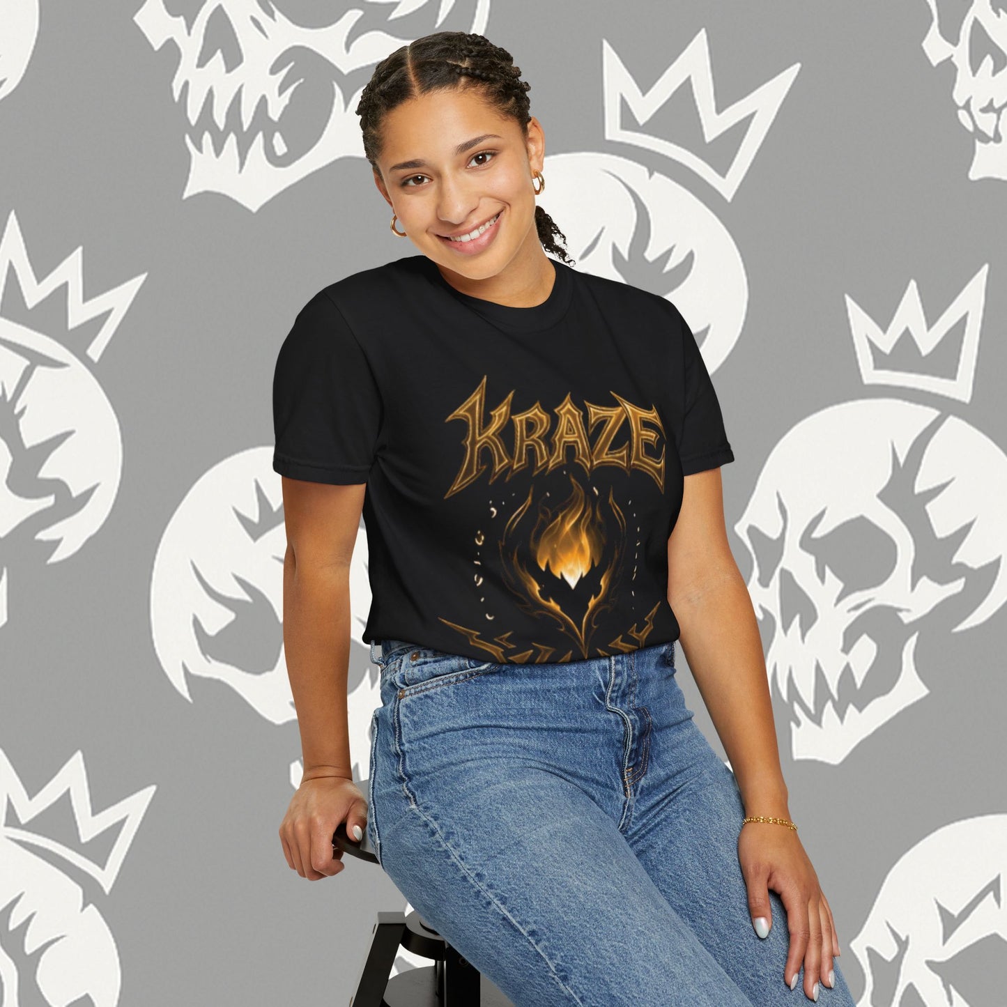 Kraze Tribal Golden Flame shirt