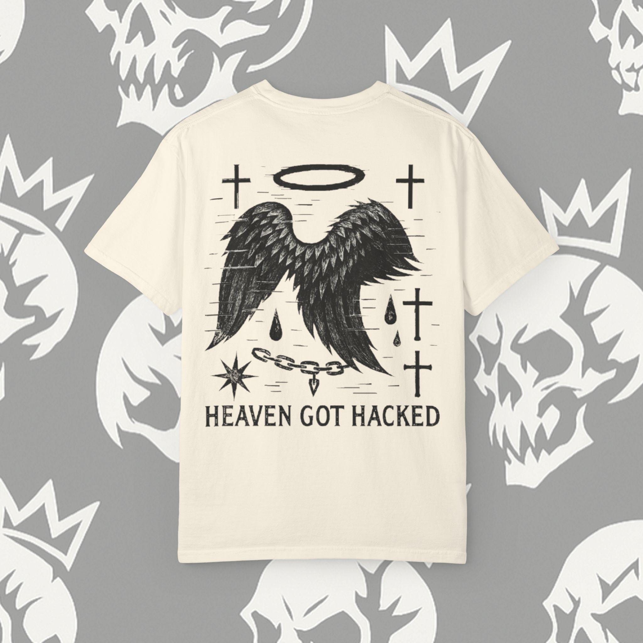 Kraze "SHADOW MOON" shirt. "HEAVEN GOT HACKED" collection