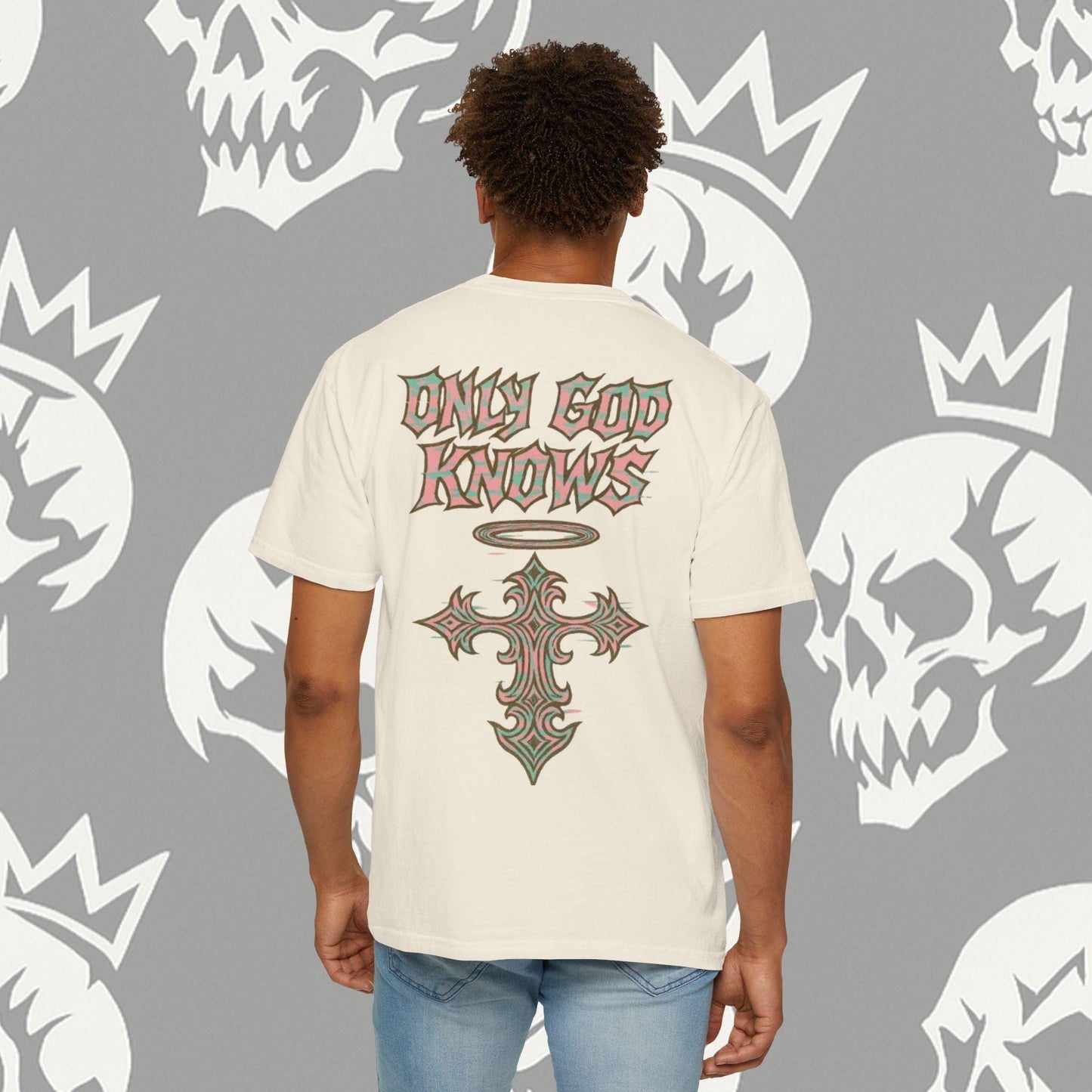 KRAZE "ONLY GOD KNOWS" cross shirt